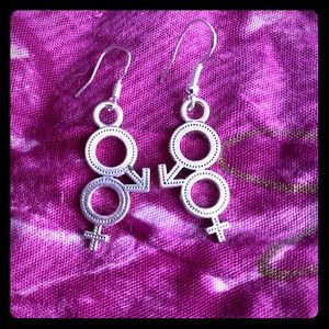 Male/Female gender earrings